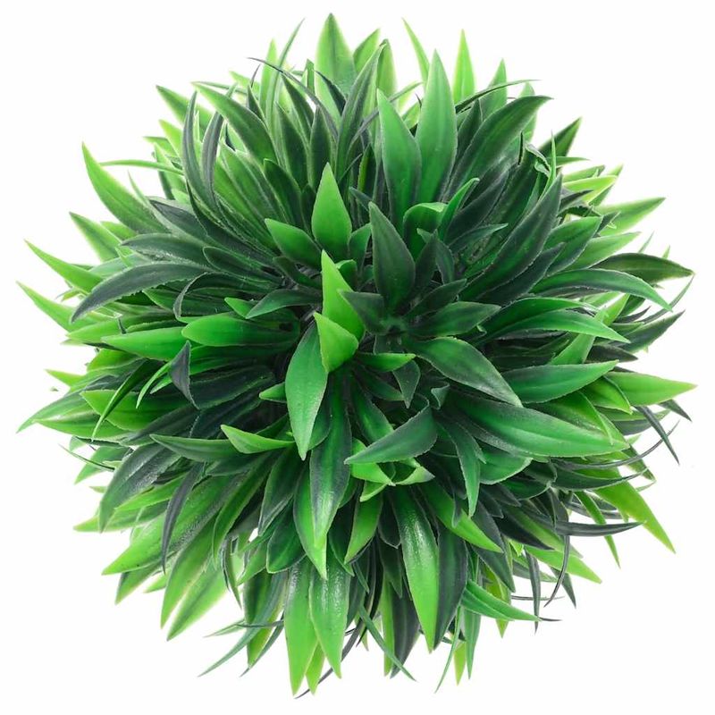 Casa si Gradina - Decoratiuni - Obiecte decorative - Plante artificiale - Mingi artificiale din lemn de cimis cu lumini LED 2 buc Verde - Infinity.ro