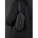 Sport si Outdoor - Echipament Sportiv - Accesorii echipament sportiv - Genti si borsete fitness - Borseta, geanta umar, 4 buzunare, 36 x 13 x 9 cm, unisex. neagra, Obralix® - Infinity.ro