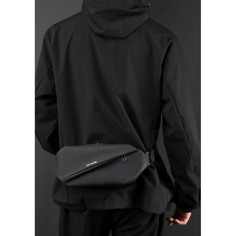 Sport si Outdoor - Echipament Sportiv - Accesorii echipament sportiv - Genti si borsete fitness - Borseta, geanta umar, 4 buzunare, 36 x 13 x 9 cm, unisex. neagra, Obralix® - Infinity.ro