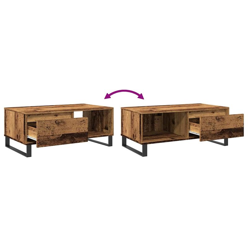 Casa si Gradina - Mobilier - Mese si birouri - Masute de cafea - Masuta de cafea, lemn vechi, 90x50x36,5 cm, lemn prelucrat - Infinity.ro
