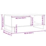 Casa si Gradina - Mobilier - Mese si birouri - Masute de cafea - Masuta de cafea, lemn vechi, 90x50x36,5 cm, lemn prelucrat - Infinity.ro