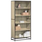 Casa si Gradina - Mobilier - Biblioteci si rafturi - Biblioteci - Biblioteca, stejar sonoma, 80,5x35x170,5 cm, lemn prelucrat - Infinity.ro