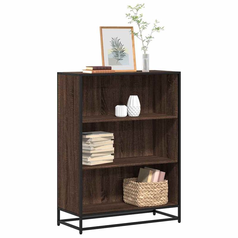 Casa si Gradina - Mobilier - Biblioteci si rafturi - Biblioteci - Biblioteca, stejar maro, 80,5x35x107,5 cm, lemn prelucrat - Infinity.ro