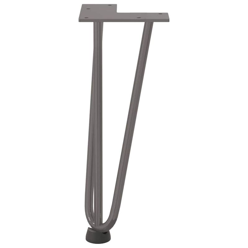 Casa si Gradina - Mobilier - Feronerie si accesorii mobila - Picioare de masa in ac de par 4 buc Otel natural Otel solid, model 3 rods, mărime 30 cm - Infinity.ro