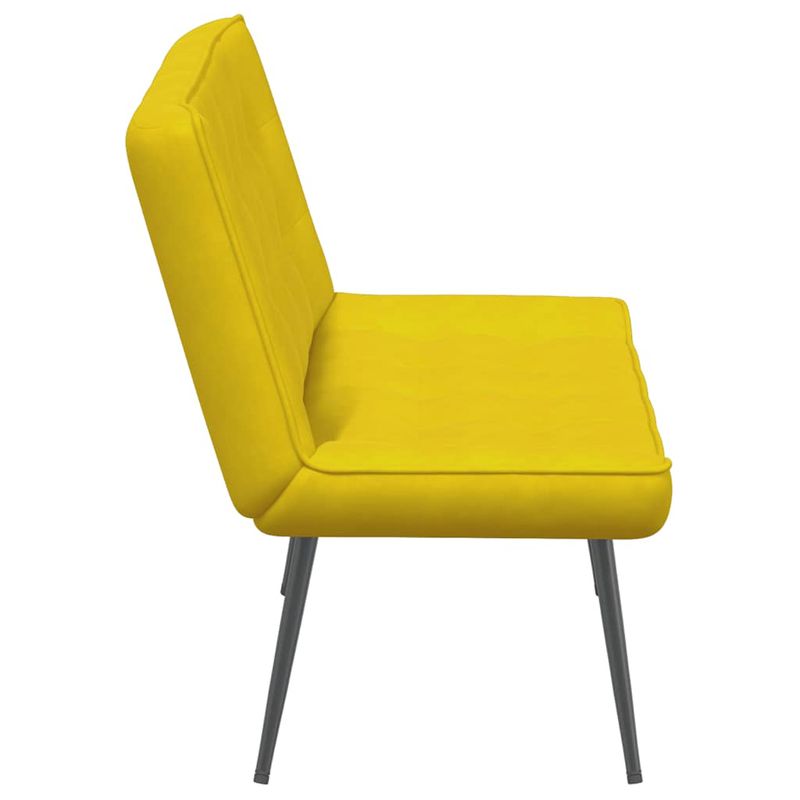 Casa si Gradina - Mobilier - Canapele si coltare - Banchete - Banca galbena 110x74x84 cm catifea - Infinity.ro