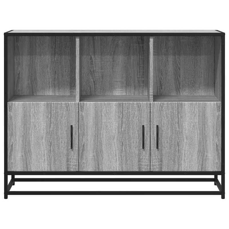 Casa si Gradina - Mobilier - Comode si corpuri - Comode - Servanta, gri sonoma, 100x35x76 cm, lemn prelucrat - Infinity.ro