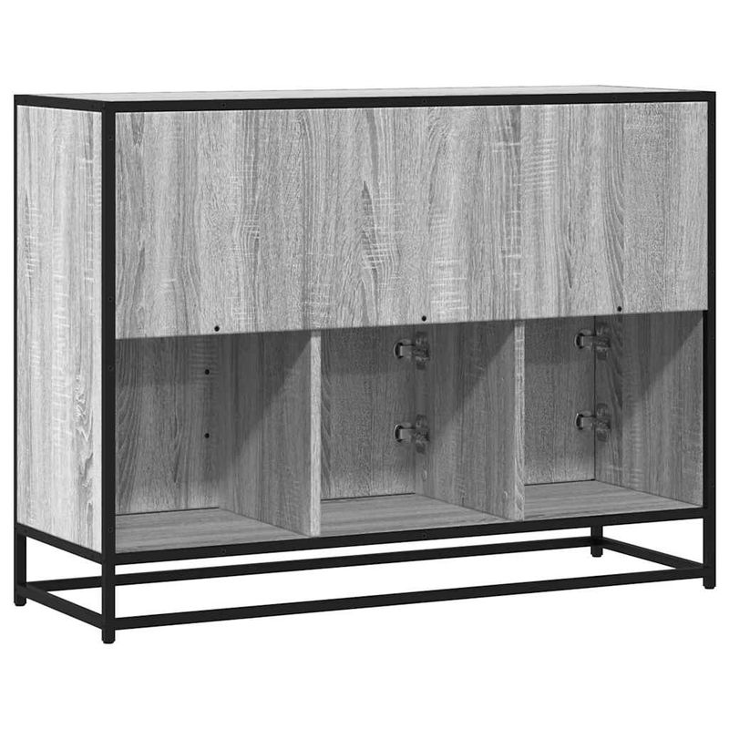 Casa si Gradina - Mobilier - Comode si corpuri - Comode - Servanta, gri sonoma, 100x35x76 cm, lemn prelucrat - Infinity.ro