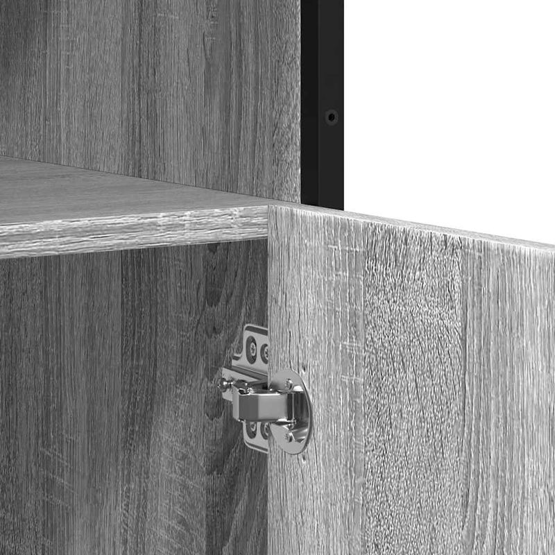Casa si Gradina - Mobilier - Comode si corpuri - Comode - Servanta, gri sonoma, 100x35x76 cm, lemn prelucrat - Infinity.ro
