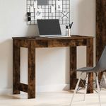 Casa si Gradina - Mobilier - Mese si birouri - Birouri - Birou, stejar fumuriu,100x45x75 cm, lemn prelucrat - Infinity.ro