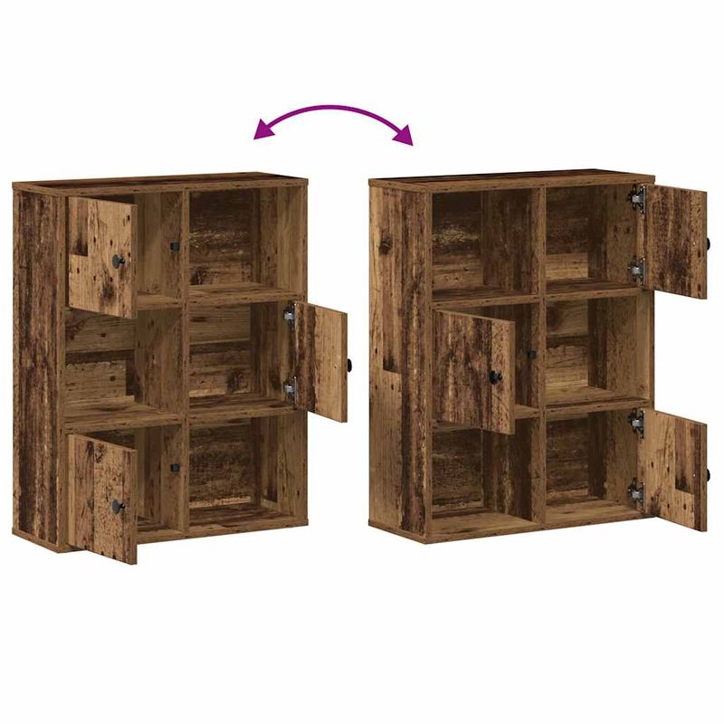Casa si Gradina - Mobilier - Biblioteci si rafturi - Biblioteci - Biblioteca, lemn vechi, 60x24x76,5 cm, lemn prelucrat - Infinity.ro