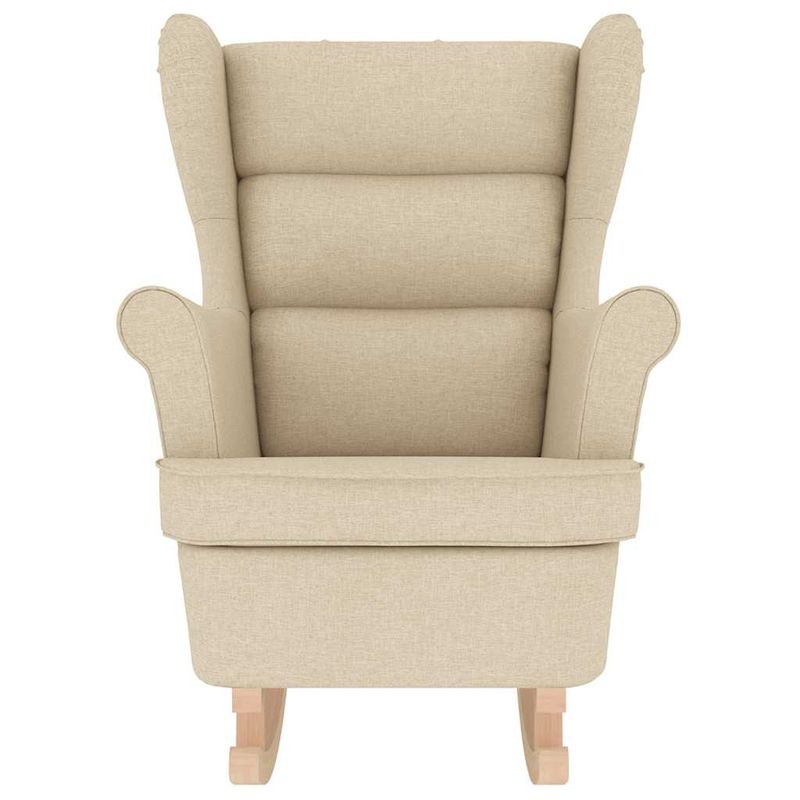 Casa si Gradina - Mobilier - Scaune si fotolii - Fotolii - Fotoliu balansoar, crem, 74x90x102 cm, material textil - Infinity.ro