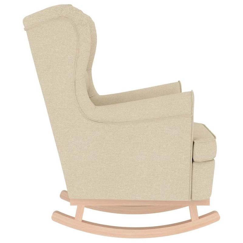 Casa si Gradina - Mobilier - Scaune si fotolii - Fotolii - Fotoliu balansoar, crem, 74x90x102 cm, material textil - Infinity.ro