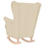 Casa si Gradina - Mobilier - Scaune si fotolii - Fotolii - Fotoliu balansoar, crem, 74x90x102 cm, material textil - Infinity.ro