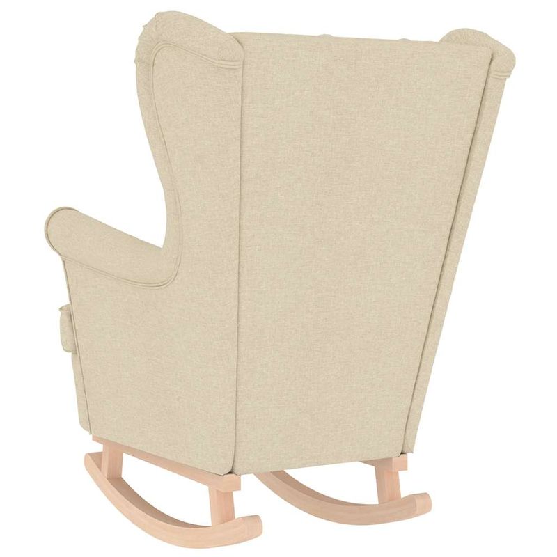 Casa si Gradina - Mobilier - Scaune si fotolii - Fotolii - Fotoliu balansoar, crem, 74x90x102 cm, material textil - Infinity.ro