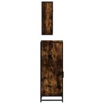 Casa si Gradina - Mobilier - Seturi de mobilier - Seturi baie - Set mobilier de baie, 3 piese, stejar fumuriu, lemn prelucrat - Infinity.ro