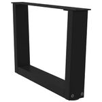 Casa si Gradina - Mobilier - Feronerie si accesorii mobila - Picioare pentru masa in forma de V 2 buc Negru Otel - Infinity.ro