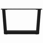 Casa si Gradina - Mobilier - Feronerie si accesorii mobila - Picioare pentru masa in forma de V 2 buc Negru Otel - Infinity.ro