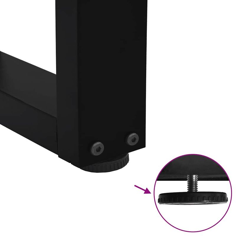 Casa si Gradina - Mobilier - Feronerie si accesorii mobila - Picioare pentru masa in forma de V 2 buc Negru Otel - Infinity.ro
