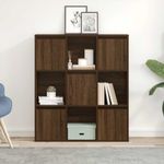 Casa si Gradina - Mobilier - Biblioteci si rafturi - Biblioteci - Biblioteca, stejar maro, 89x24x101,5 cm, lemn prelucrat - Infinity.ro