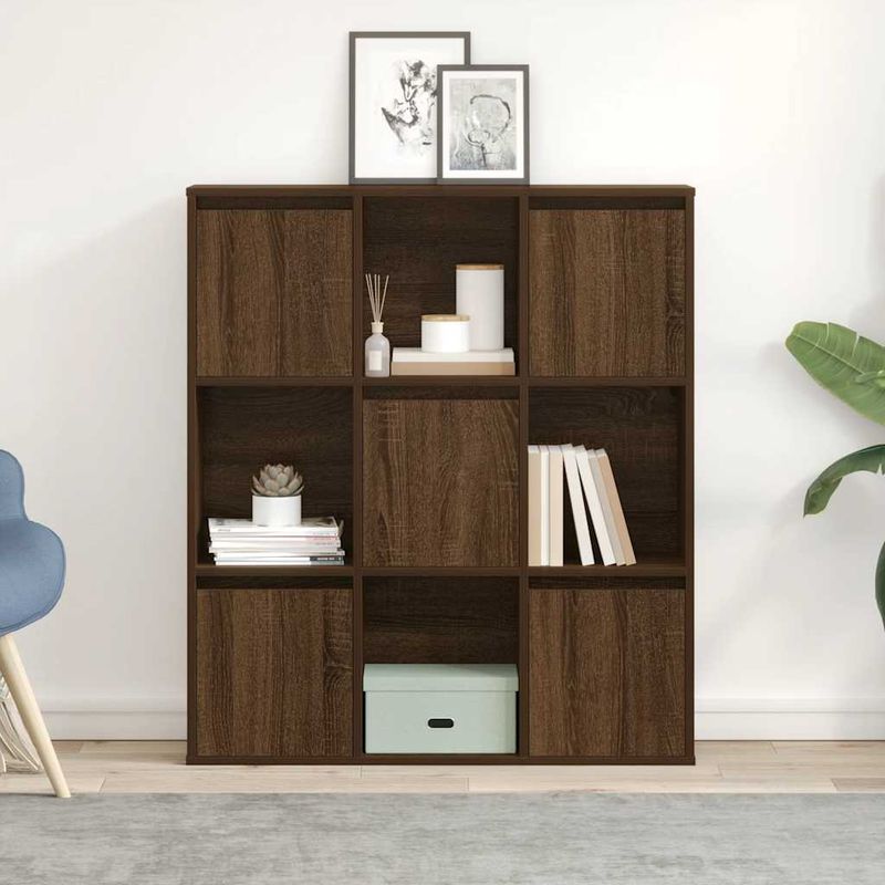 Casa si Gradina - Mobilier - Biblioteci si rafturi - Biblioteci - Biblioteca, stejar maro, 89x24x101,5 cm, lemn prelucrat - Infinity.ro