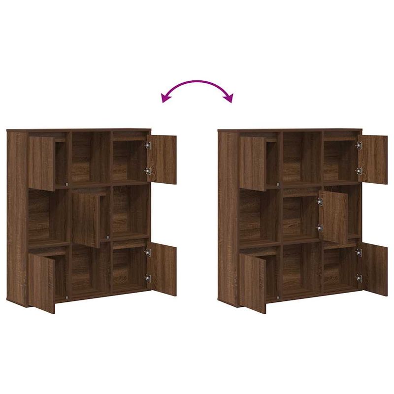 Casa si Gradina - Mobilier - Biblioteci si rafturi - Biblioteci - Biblioteca, stejar maro, 89x24x101,5 cm, lemn prelucrat - Infinity.ro