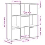 Casa si Gradina - Mobilier - Biblioteci si rafturi - Biblioteci - Biblioteca, stejar maro, 89x24x101,5 cm, lemn prelucrat - Infinity.ro