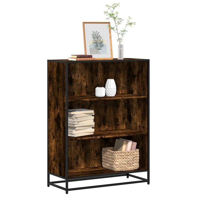 Casa si Gradina - Mobilier - Biblioteci si rafturi - Biblioteci - Biblioteca, stejar fumuriu, 80,5x35x107,5 cm, lemn prelucrat - Infinity.ro