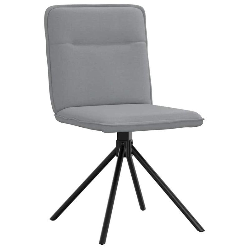 Casa si Gradina - Mobilier - Scaune si fotolii - Scaune - Scaune de bucatarie pivotante, 4 buc., gri deschis, textil - Infinity.ro