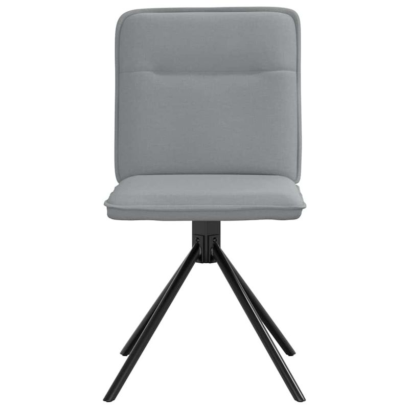 Casa si Gradina - Mobilier - Scaune si fotolii - Scaune - Scaune de bucatarie pivotante, 4 buc., gri deschis, textil - Infinity.ro
