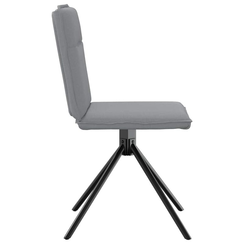 Casa si Gradina - Mobilier - Scaune si fotolii - Scaune - Scaune de bucatarie pivotante, 4 buc., gri deschis, textil - Infinity.ro