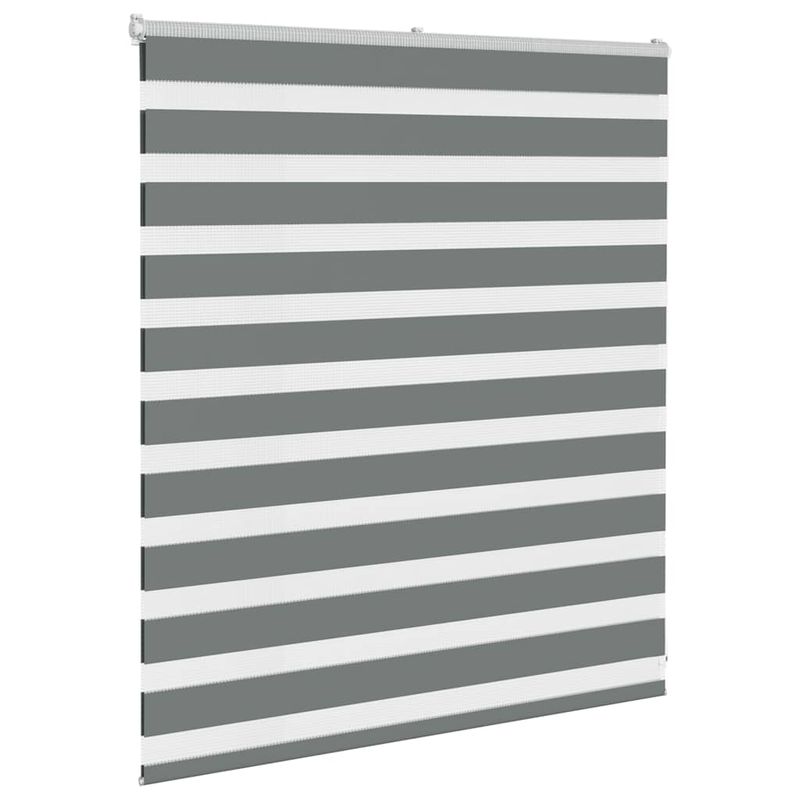 Casa si Gradina - Textile si covoare - Rulouri si jaluzele - Jaluzea tip zebra gri inchis latime tesatura 115,9 cm poliester, mărime 120x100 cm - Infinity.ro