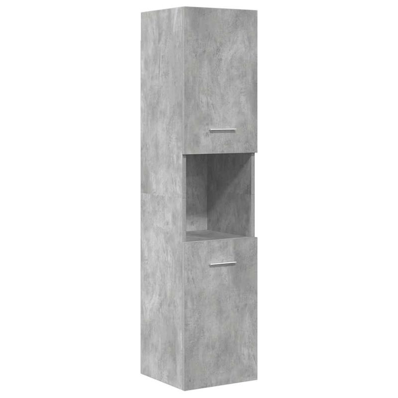 Casa si Gradina - Mobilier - Seturi de mobilier - Seturi baie - Set mobilier de baie, 4 piese, gri beton, lemn compozit - Infinity.ro