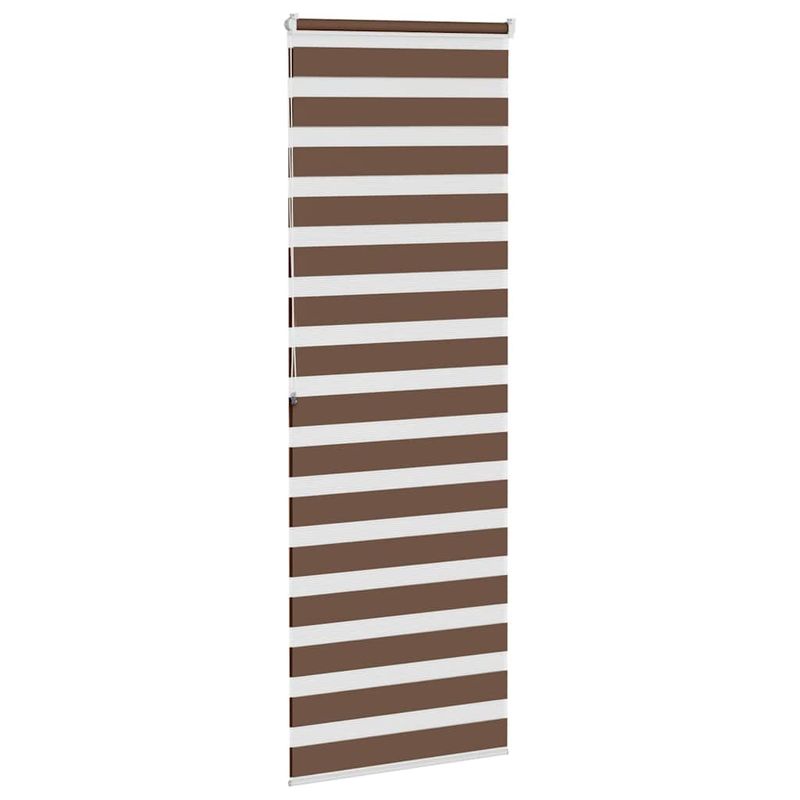 Casa si Gradina - Textile si covoare - Rulouri si jaluzele - Jaluzea tip zebra maro latime tesatura 80,9 cm poliester, mărime 85x200 cm - Infinity.ro