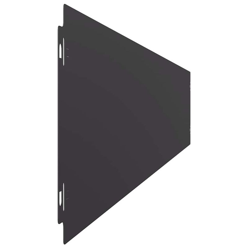 Casa si Gradina - Gradina si terasa - Garduri, panouri si accesorii - Borduri de gazon 50 buc Negru 15x103 cm Otel laminat la rece - Infinity.ro