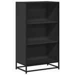 Casa si Gradina - Mobilier - Biblioteci si rafturi - Biblioteci - Dulap cu carti negru 60x35x107,5 cm lemn prelucrat - Infinity.ro