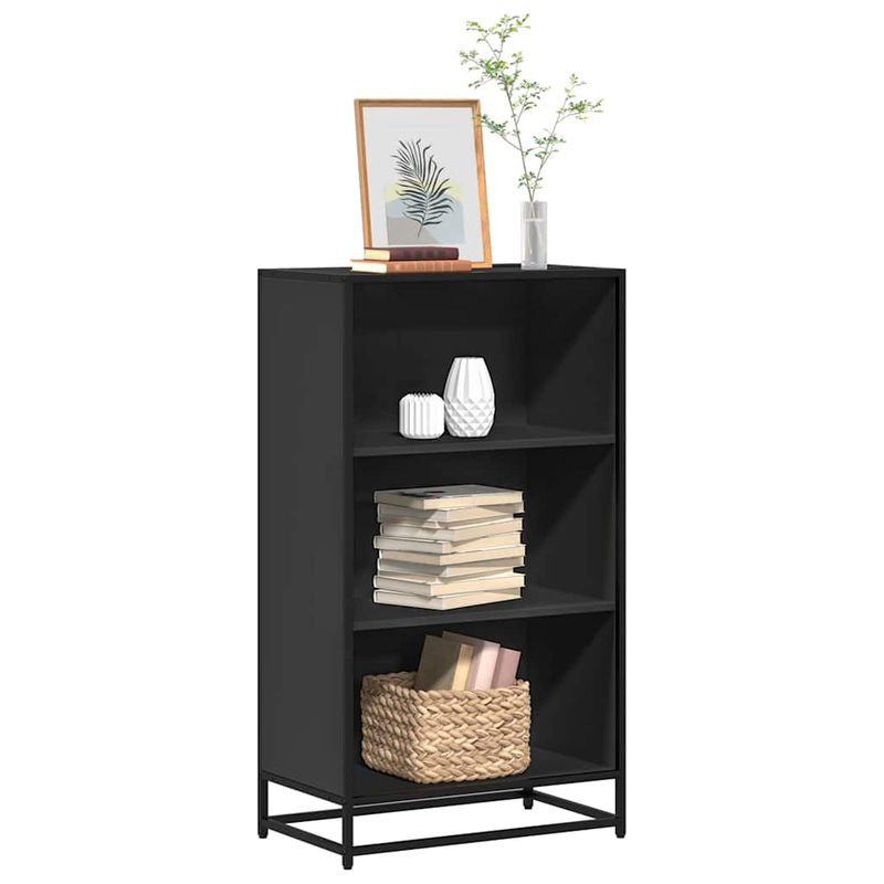 Casa si Gradina - Mobilier - Biblioteci si rafturi - Biblioteci - Dulap cu carti negru 60x35x107,5 cm lemn prelucrat - Infinity.ro