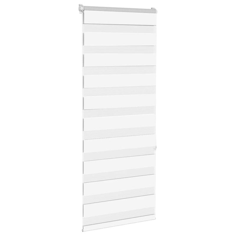 Casa si Gradina - Textile si covoare - Rulouri si jaluzele - Jaluzea tip zebra alb latime tesatura 60,9 cm poliester, mărime 65x150 cm - Infinity.ro