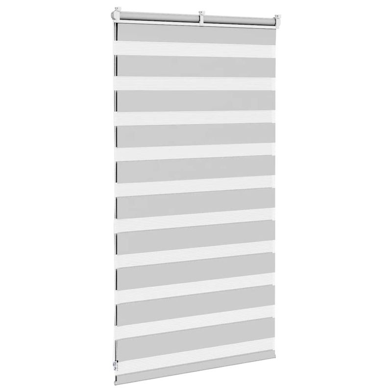Casa si Gradina - Textile si covoare - Rulouri si jaluzele - Jaluzea tip zebra gri deschis latime tesatura 65,9 cm poliester, mărime 70x100 cm - Infinity.ro