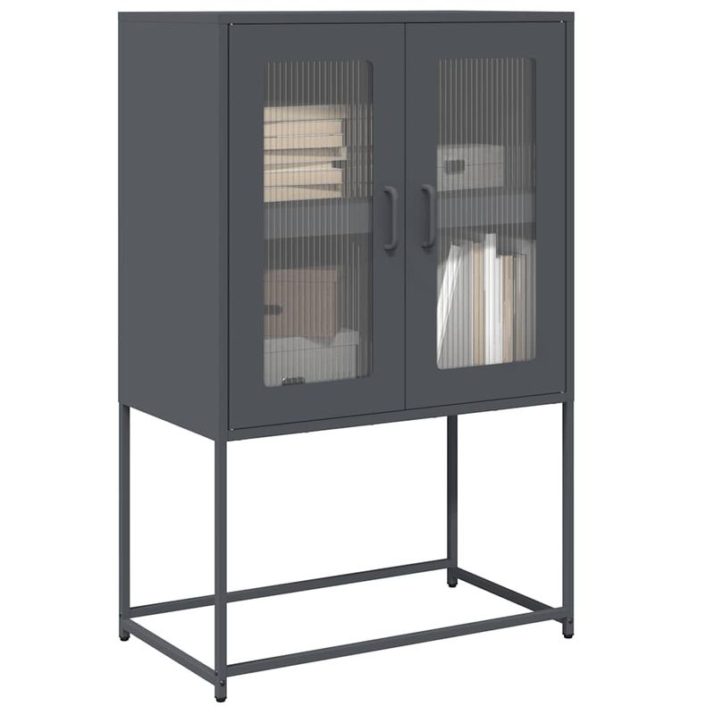 Casa si Gradina - Mobilier - Comode si corpuri - Corpuri bucatarie - Dulap inalt, antracit, 68x39x107 cm, otel - Infinity.ro