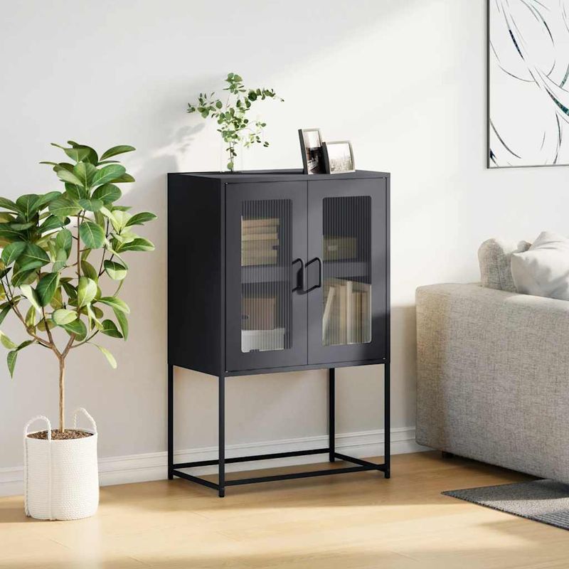 Casa si Gradina - Mobilier - Comode si corpuri - Corpuri bucatarie - Dulap inalt, antracit, 68x39x107 cm, otel - Infinity.ro