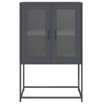 Casa si Gradina - Mobilier - Comode si corpuri - Corpuri bucatarie - Dulap inalt, antracit, 68x39x107 cm, otel - Infinity.ro