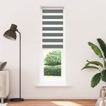 Casa si Gradina - Textile si covoare - Rulouri si jaluzele - Jaluzea tip zebra gri inchis latime tesatura 55,9 cm poliester, mărime 60x200 cm - Infinity.ro