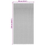 Casa si Gradina - Textile si covoare - Perdele si draperii - Perdele - Perdele usa cu insecte imprimeu palmieri 90x220 cm bambus - Infinity.ro