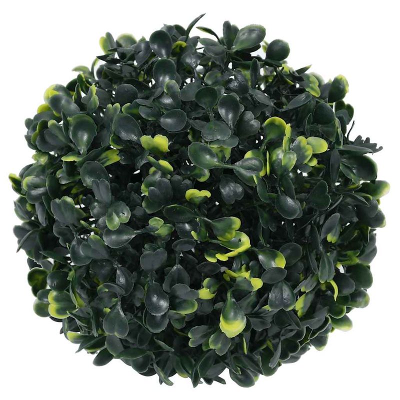 Casa si Gradina - Decoratiuni - Obiecte decorative - Plante artificiale - Mingi artificiale din lemn de cimis cu lumini LED 2 buc Verde - Infinity.ro