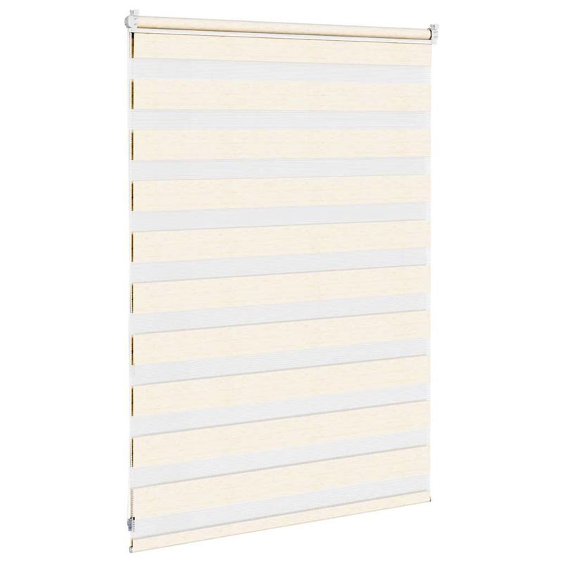 Casa si Gradina - Textile si covoare - Rulouri si jaluzele - Jaluzea tip zebra 100x100 cm latime tesatura 95,9 cm poliester, bej marmorat - Infinity.ro
