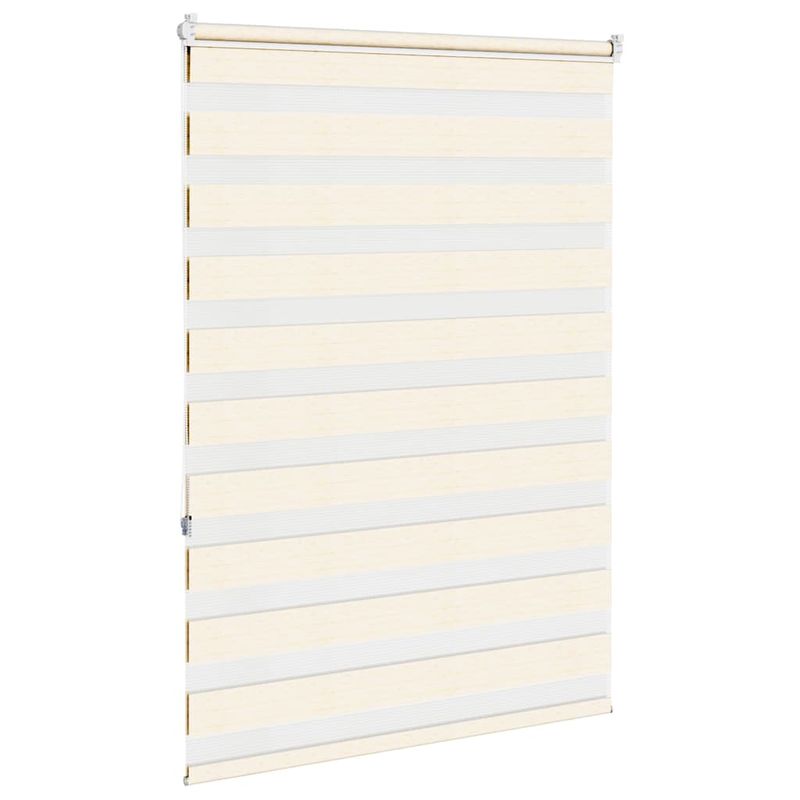 Casa si Gradina - Textile si covoare - Rulouri si jaluzele - Jaluzea tip zebra 95x150 cm latime tesatura 90,9 cm poliester, bej marmorat - Infinity.ro