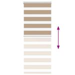 Casa si Gradina - Textile si covoare - Rulouri si jaluzele - Jaluzea tip zebra 65x150 cm latime tesatura 60,9 cm poliester, sand brown - Infinity.ro