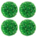 Casa si Gradina - Decoratiuni - Obiecte decorative - Plante artificiale - Bile artificiale din lemn de cimis cu lumini LED 4 buc Verde - Infinity.ro