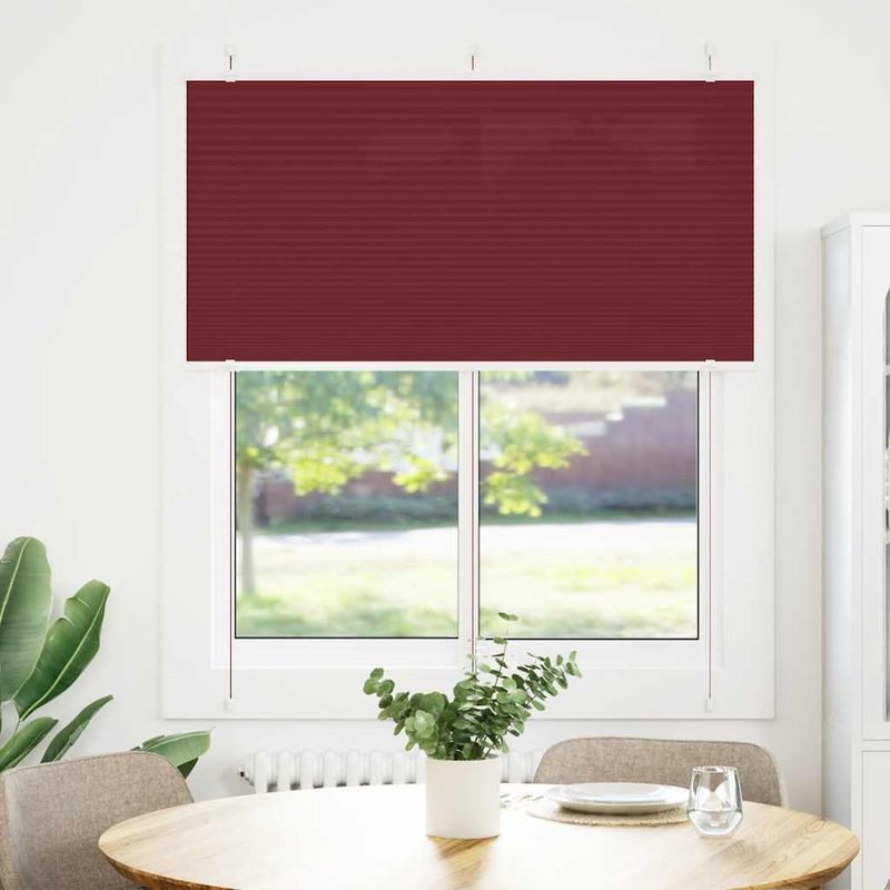 Casa si Gradina - Textile si covoare - Rulouri si jaluzele - Jaluza plisata Bordeaux Rosu 120x150 cm Latime tesatura - Infinity.ro