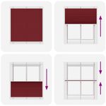 Casa si Gradina - Textile si covoare - Rulouri si jaluzele - Jaluza plisata Bordeaux Rosu 120x150 cm Latime tesatura - Infinity.ro